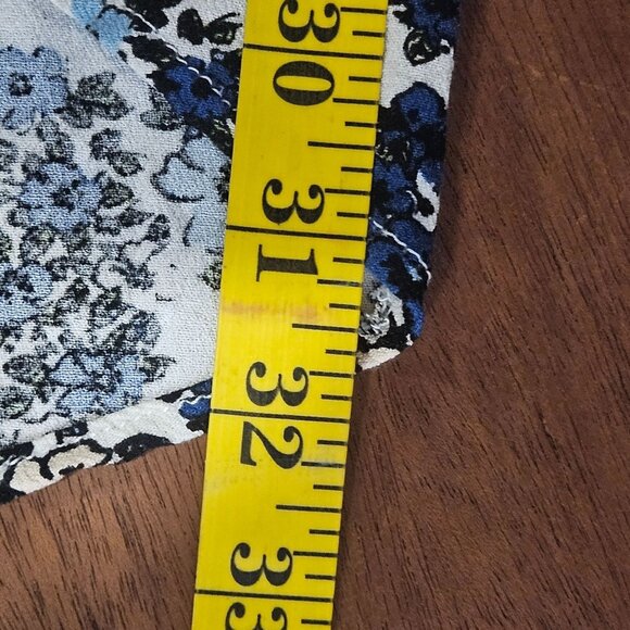 Free People Women’s Floral Tunic Blue M Cottagecore, Indie Vanguard, Whimsygoth - Picture 12 of 13